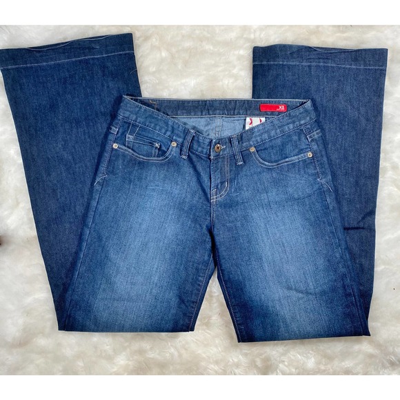 X2 Quality Denim Woman's Dark Wash Boot Cut Stretch Jeans Sz 6 - Picture 4 of 9